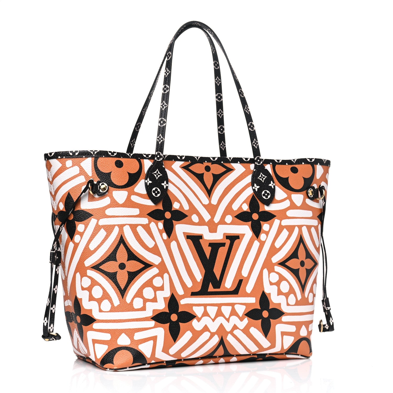 Louis Vuitton Monogram Giant Crafty Neverfull MM Creme Caramel 2 of 8