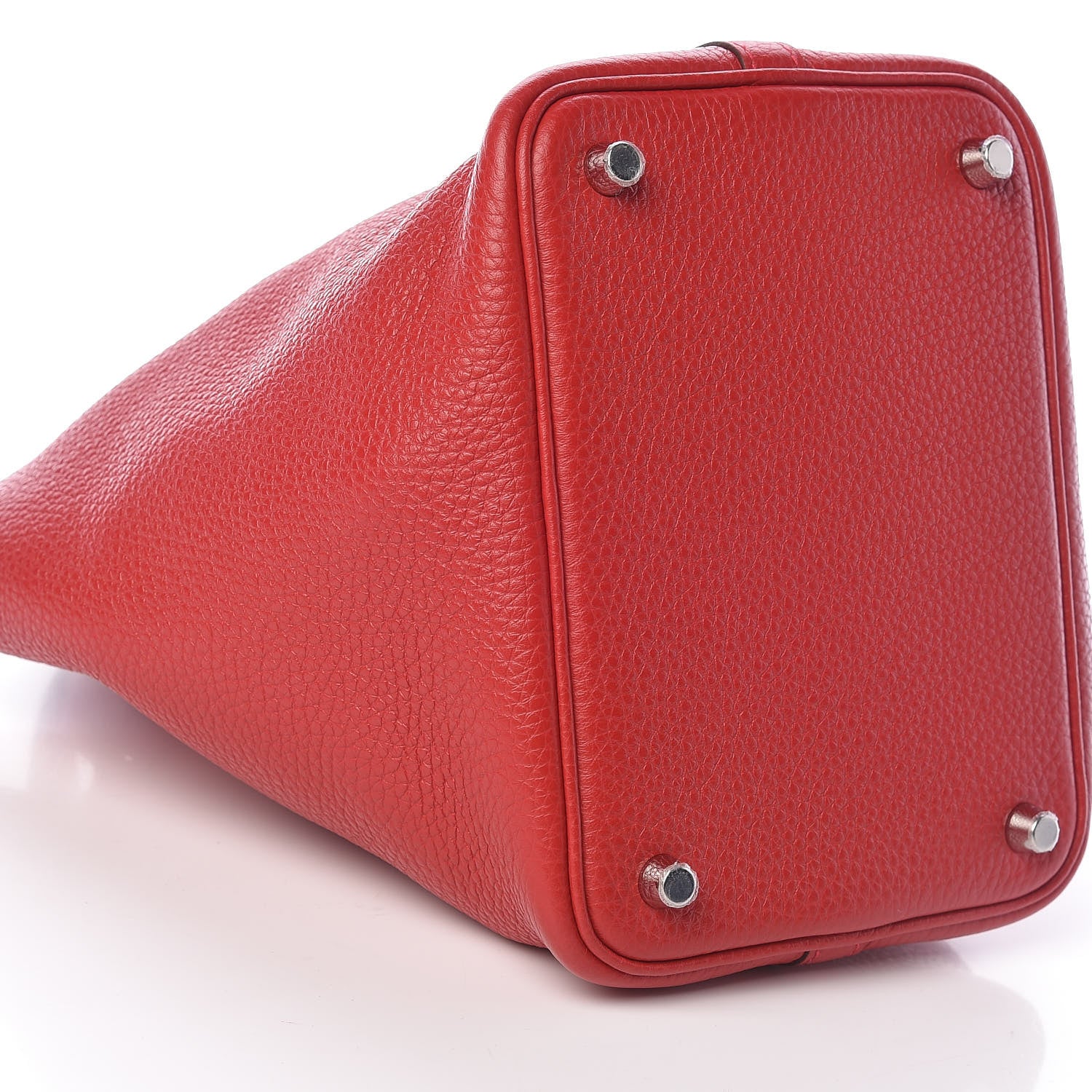 Hermes Taurillon Clemence Picotin Lock 18 PM Rouge Casaque 8 of 10