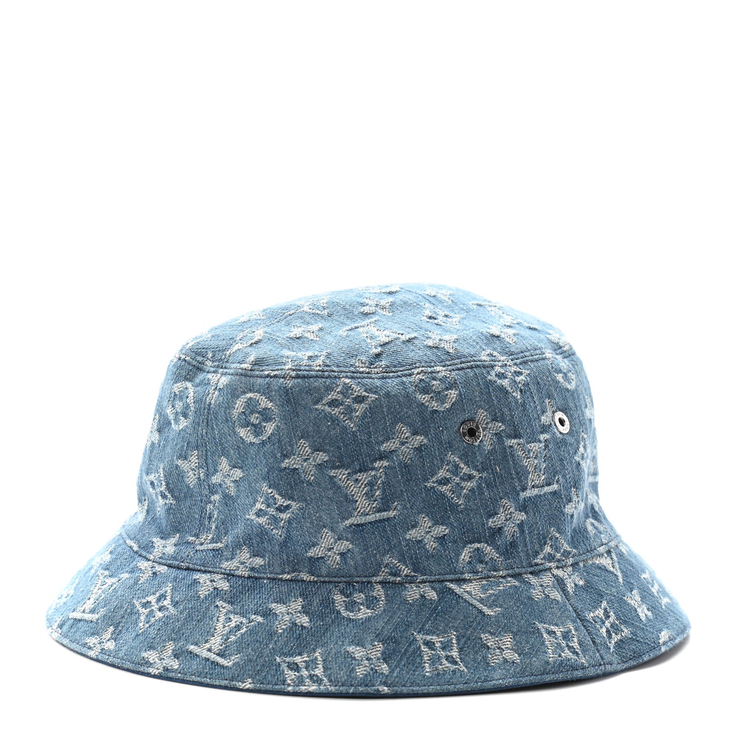 Louis Vuitton Monogram Denim Transformable Bob Bucket Hat 58 Blue 1 of 12