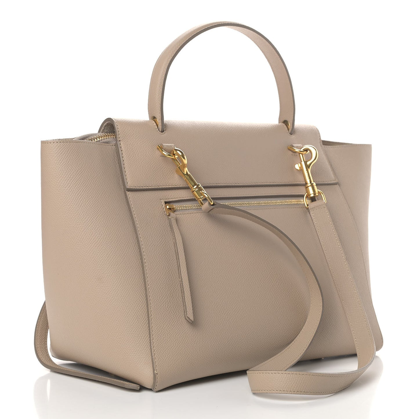 Grained Calfskin Mini Belt Bag Light Taupe