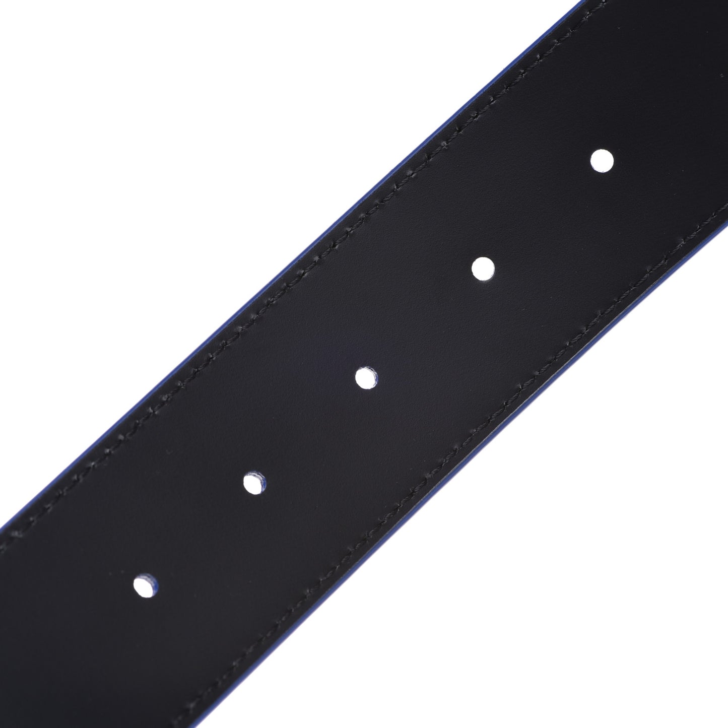 Taurillon Illusion 40mm LV Initiales Reversible Belt 95 38 Bleu Vert