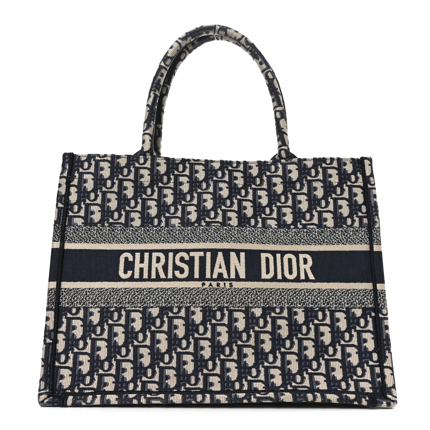 Oblique Medium Book Tote Blue Multicolor