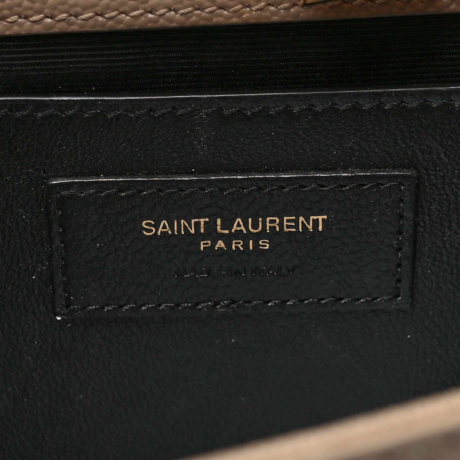 Saint Laurent Grain De Poudre Medium Monogram Kate Satchel Dark Beige 6 of 9