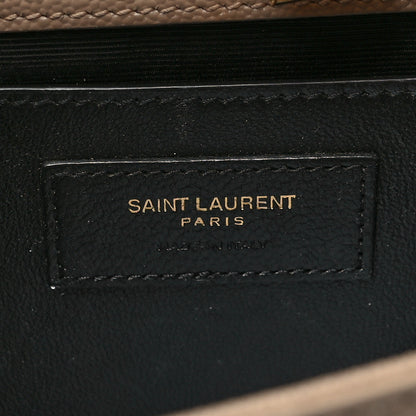Saint Laurent Grain De Poudre Medium Monogram Kate Satchel Dark Beige 6 of 9