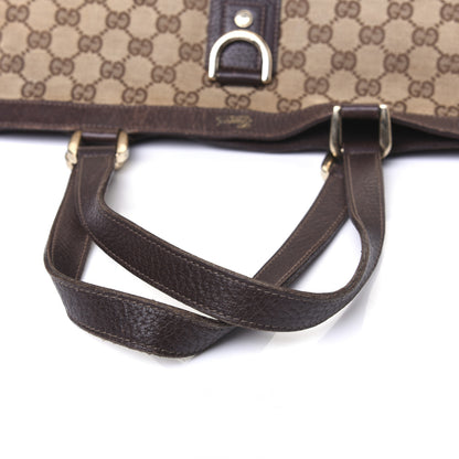 Gucci Monogram Large Abbey Tote Dark Brown 21 of 21