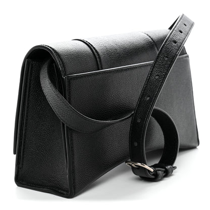 Balenciaga Grained Calfskin Small Hourglass Sling Shoulder Bag Black 3 of 14