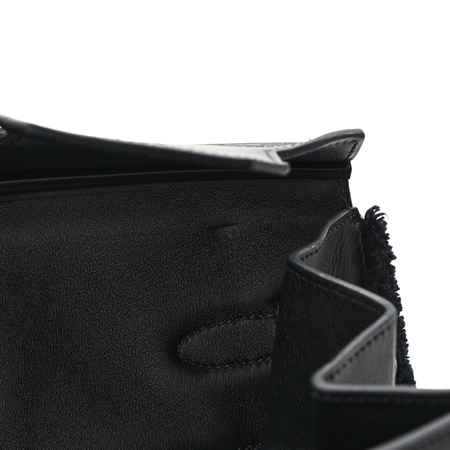 Swift Twill H Fray Fray Birkin 35 Black Ecru