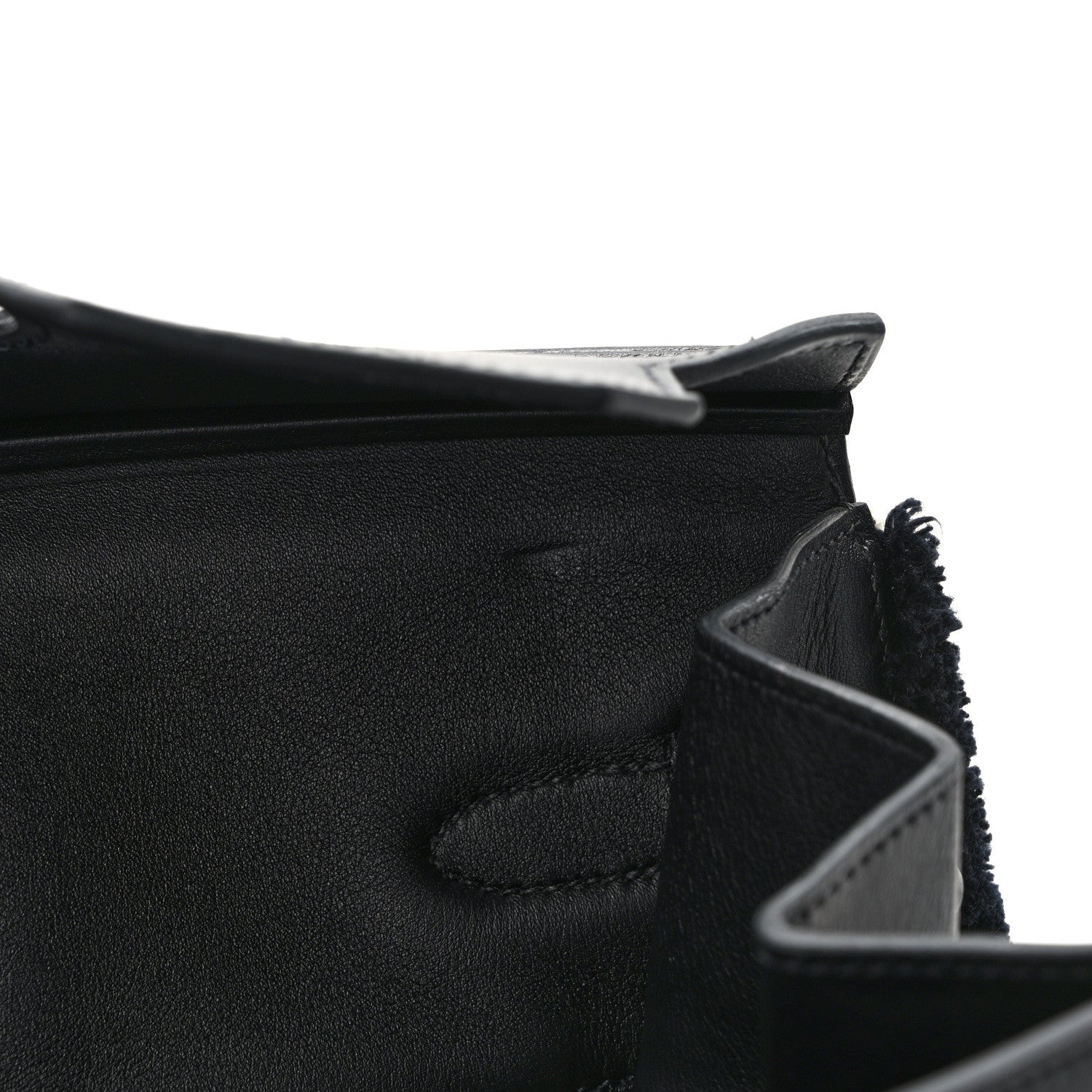 Hermes Swift Twill H Fray Fray Birkin 35 Black Ecru 10 of 10
