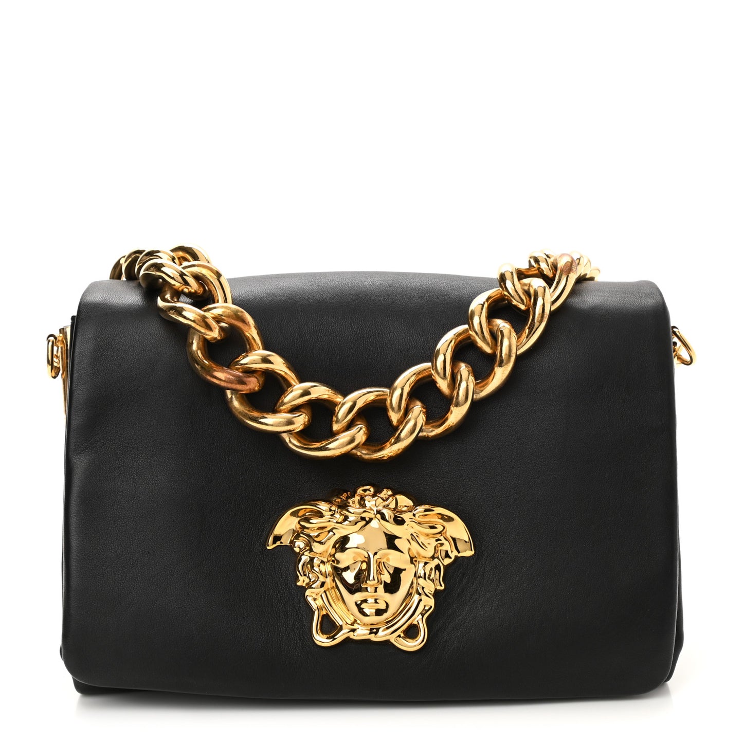 Nappa Palazzo Sultan Shoulder Bag Black