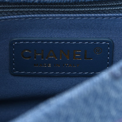 Chanel Denim Quilted Mini Denim Mood Rectangular Flap Blue Multicolor 6 of 10