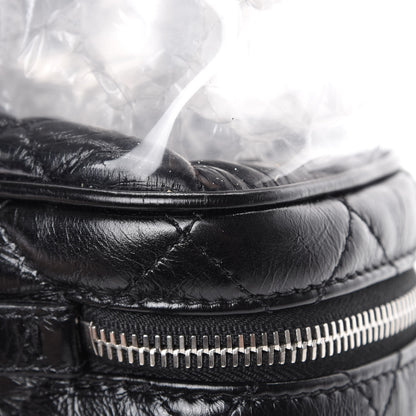 Chanel Crumpled Calfskin PVC Quilted Backpack Black 12 of 12
