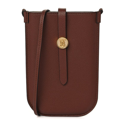 Burberry Calfskin Anne Phone Case With Strap Brown 1 of 10