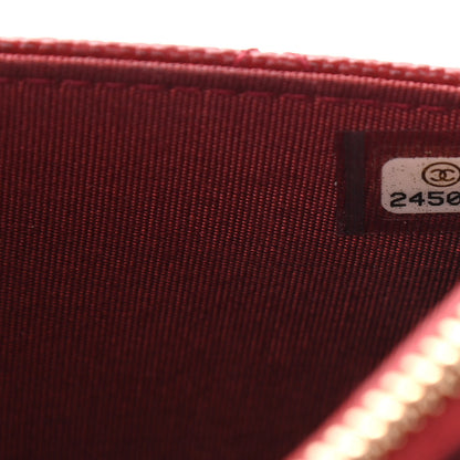 Chanel Caviar Quilted Golden Class Wallet On Chain WOC Red 8 of 14