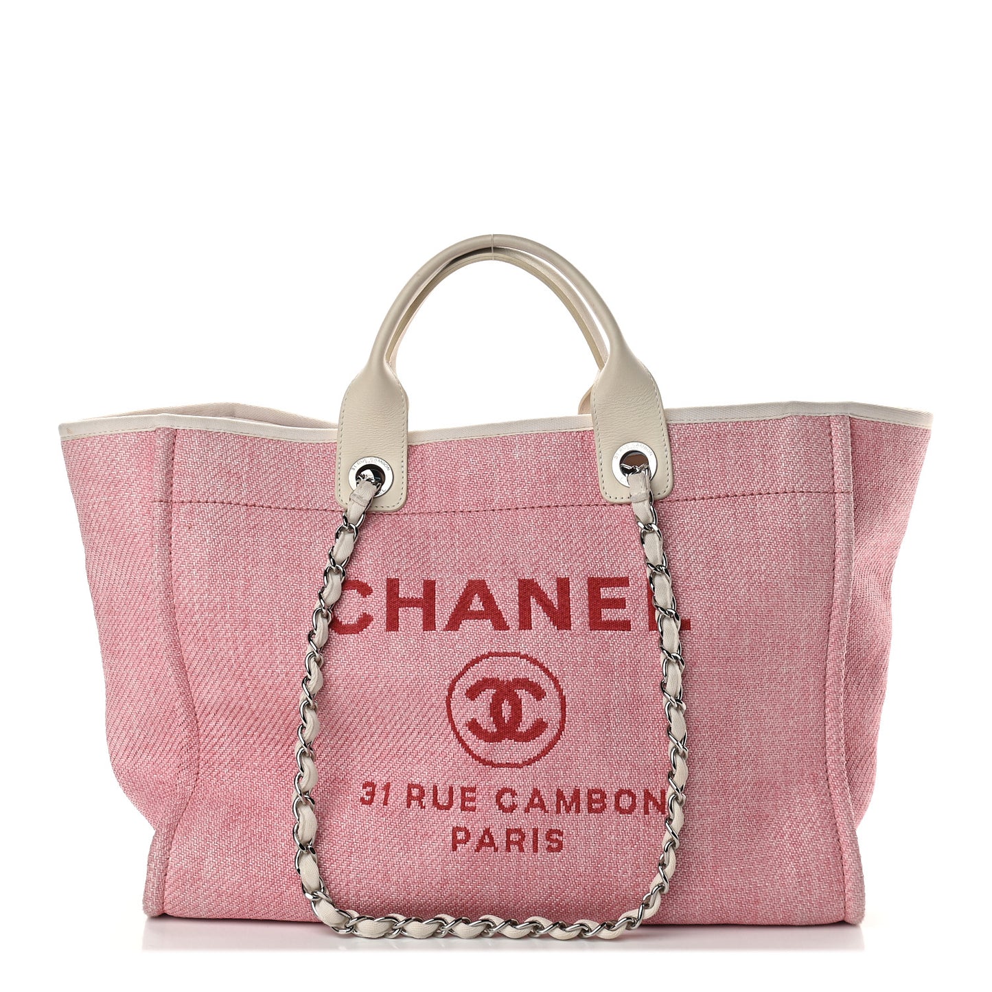 Canvas Medium Deauville Tote Pink