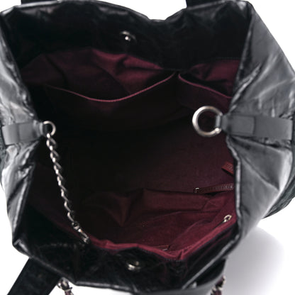 Chanel Iridescent Calfskin Quilted Large In The Mix Tote Black 5 of 14