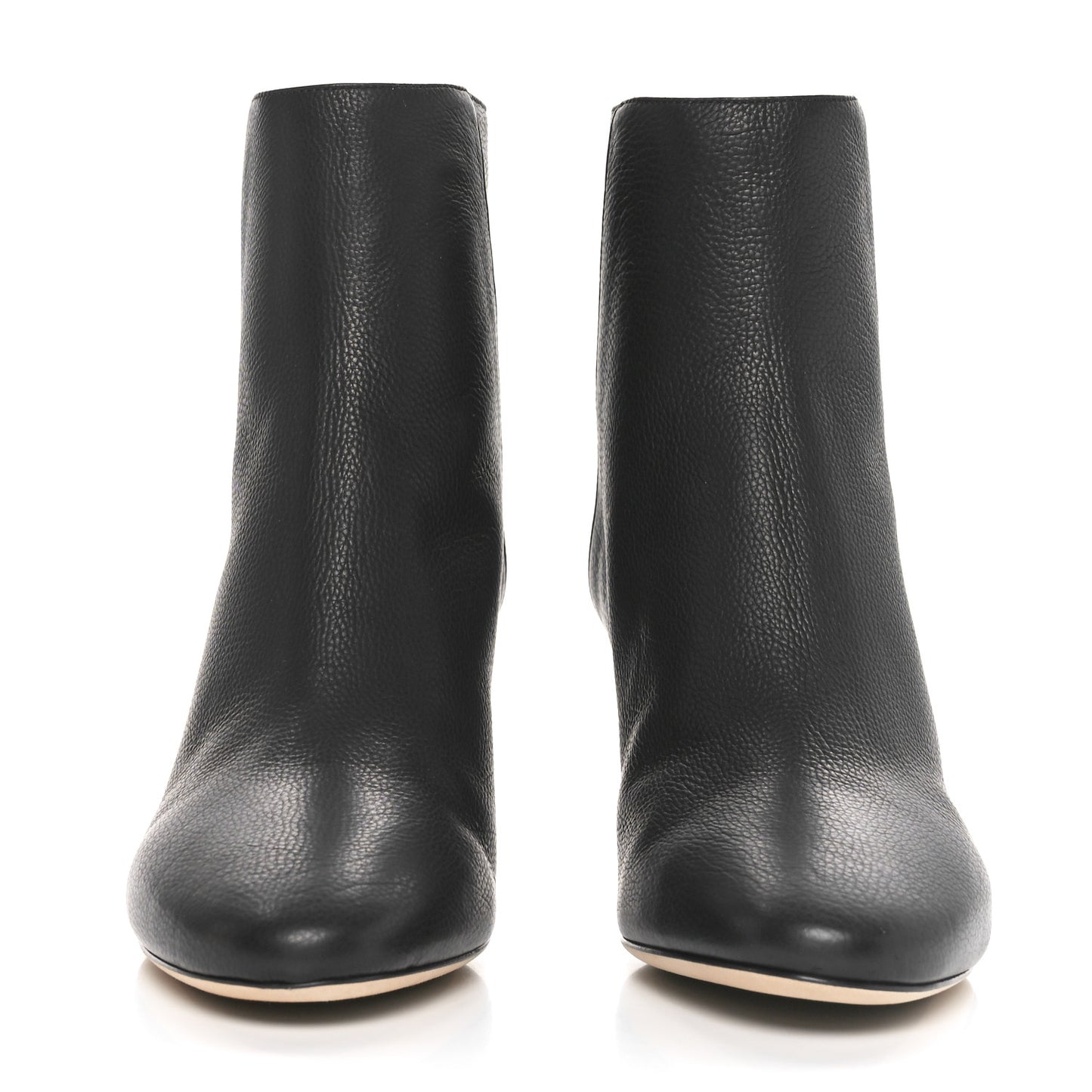 Grainy Calfskin Duke 65 Booties 38 Black