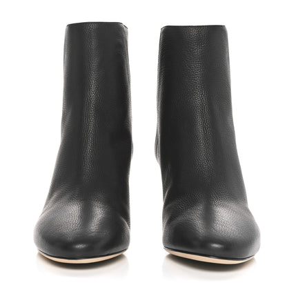 Jimmy Choo Grainy Calfskin Duke 65 Booties 38 Black 2 of 9