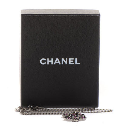 Chanel Ruthenium CC Necklace Black Purple 7 of 7