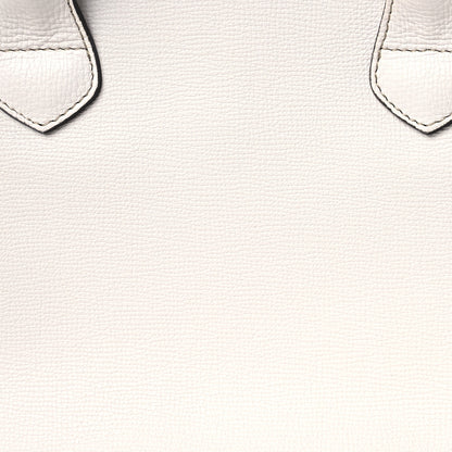 Burberry Derby Calfskin House Check Medium Banner Tote Limestone 9 of 13