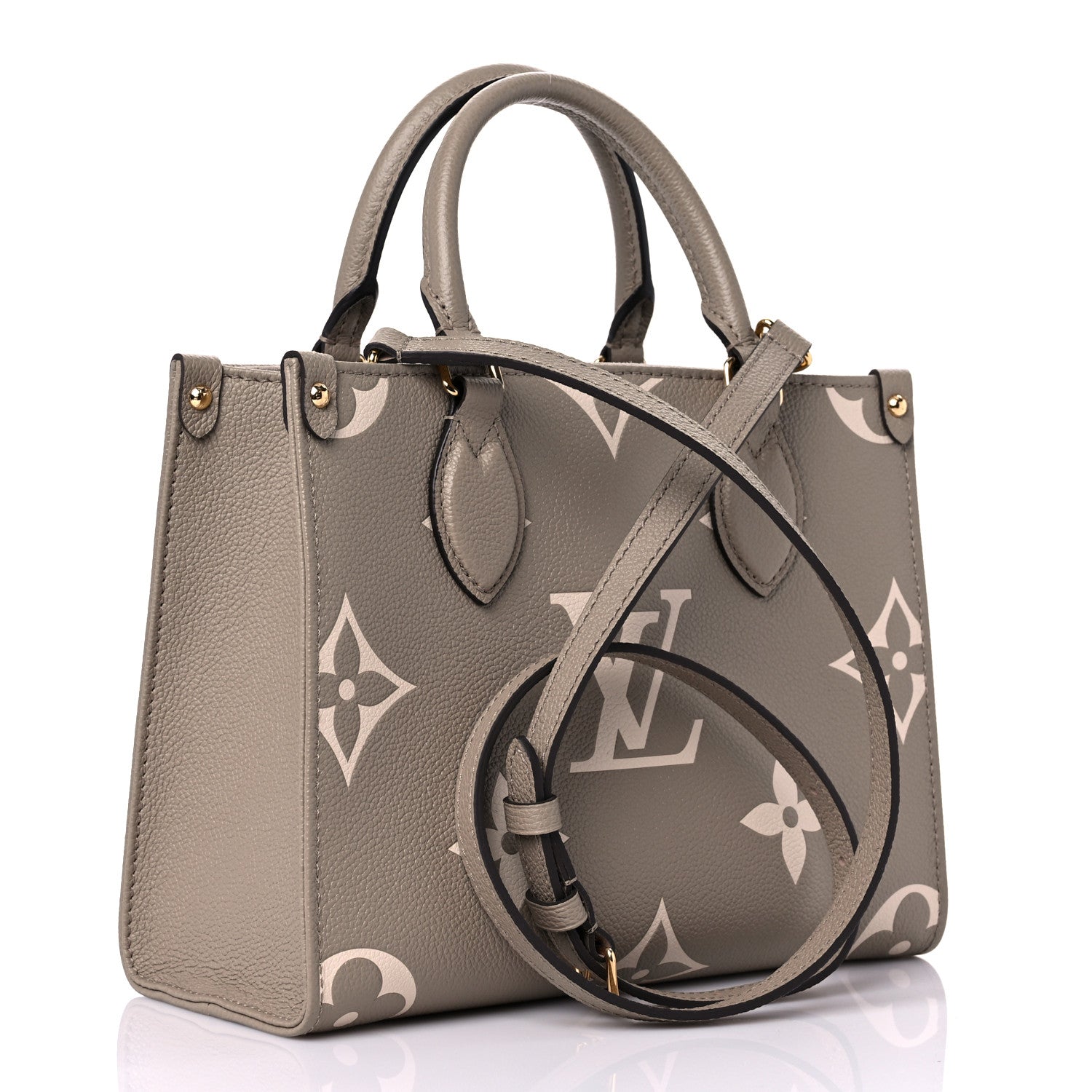 Louis Vuitton Empreinte Monogram Giant Onthego PM Tourterelle Creme 3 of 8