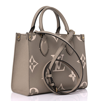 Louis Vuitton Empreinte Monogram Giant Onthego PM Tourterelle Creme 3 of 8
