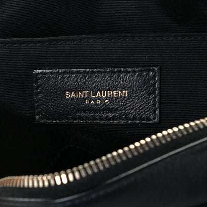 Saint Laurent Calfskin Matelasse Monogram Lou Camera Bag Black 8 of 10