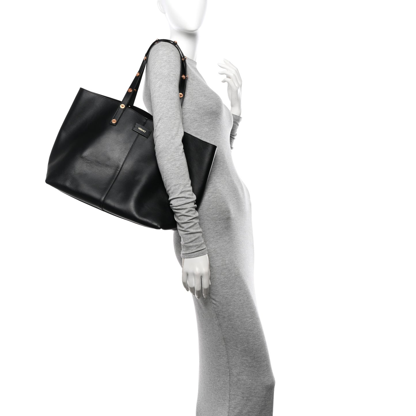 Calfskin Palazzo Tote Black