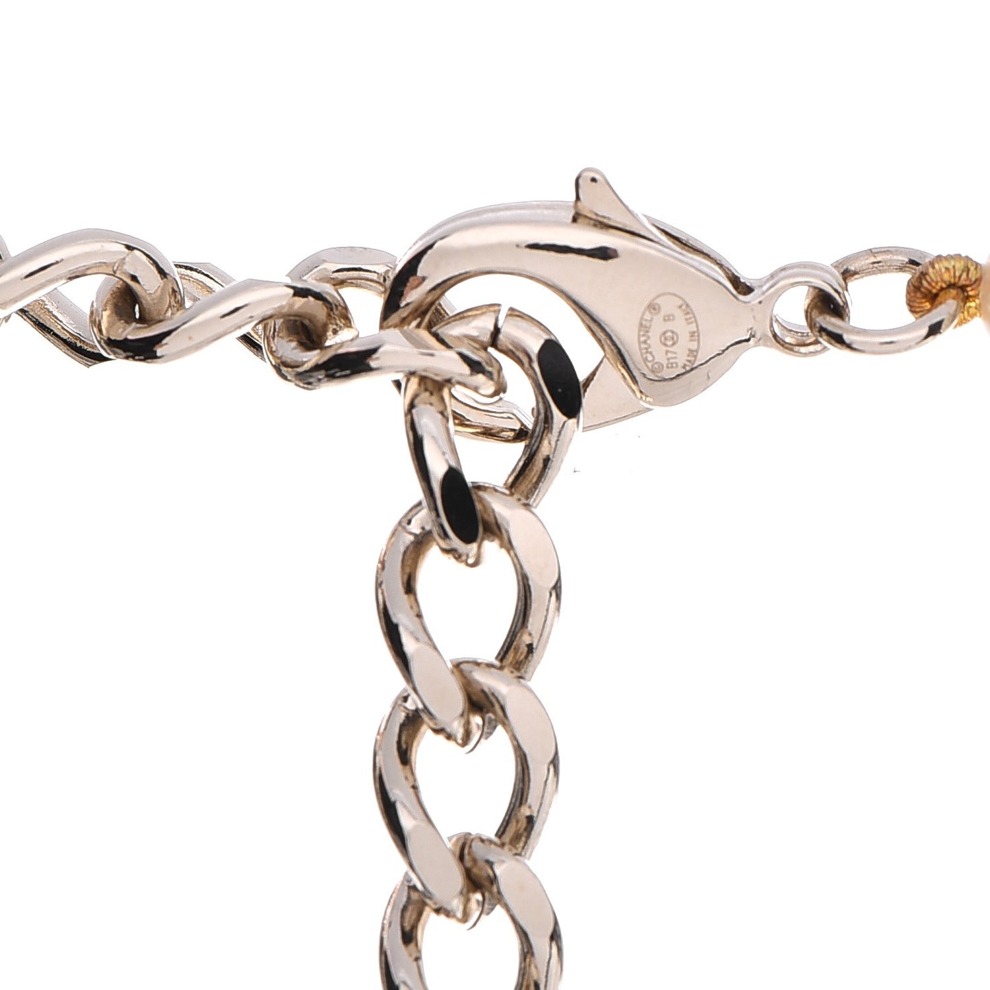 Pearl Crystal CC Long Necklace