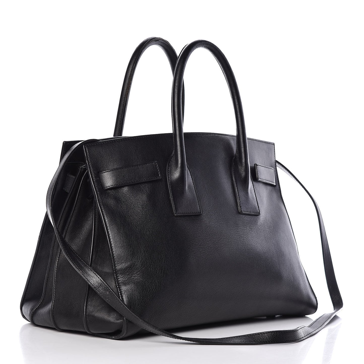Calfskin Small Sac De Jour Black