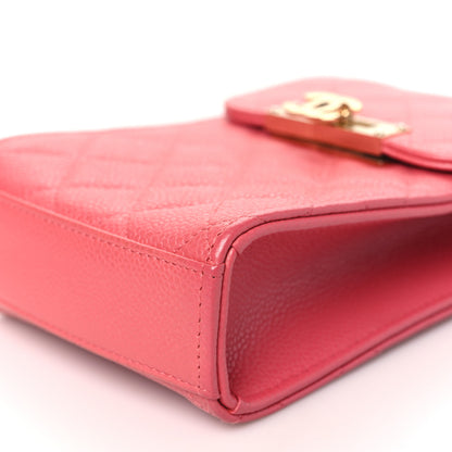 Chanel Caviar Quilted Golden Class Phone Holder Pink 10 of 10