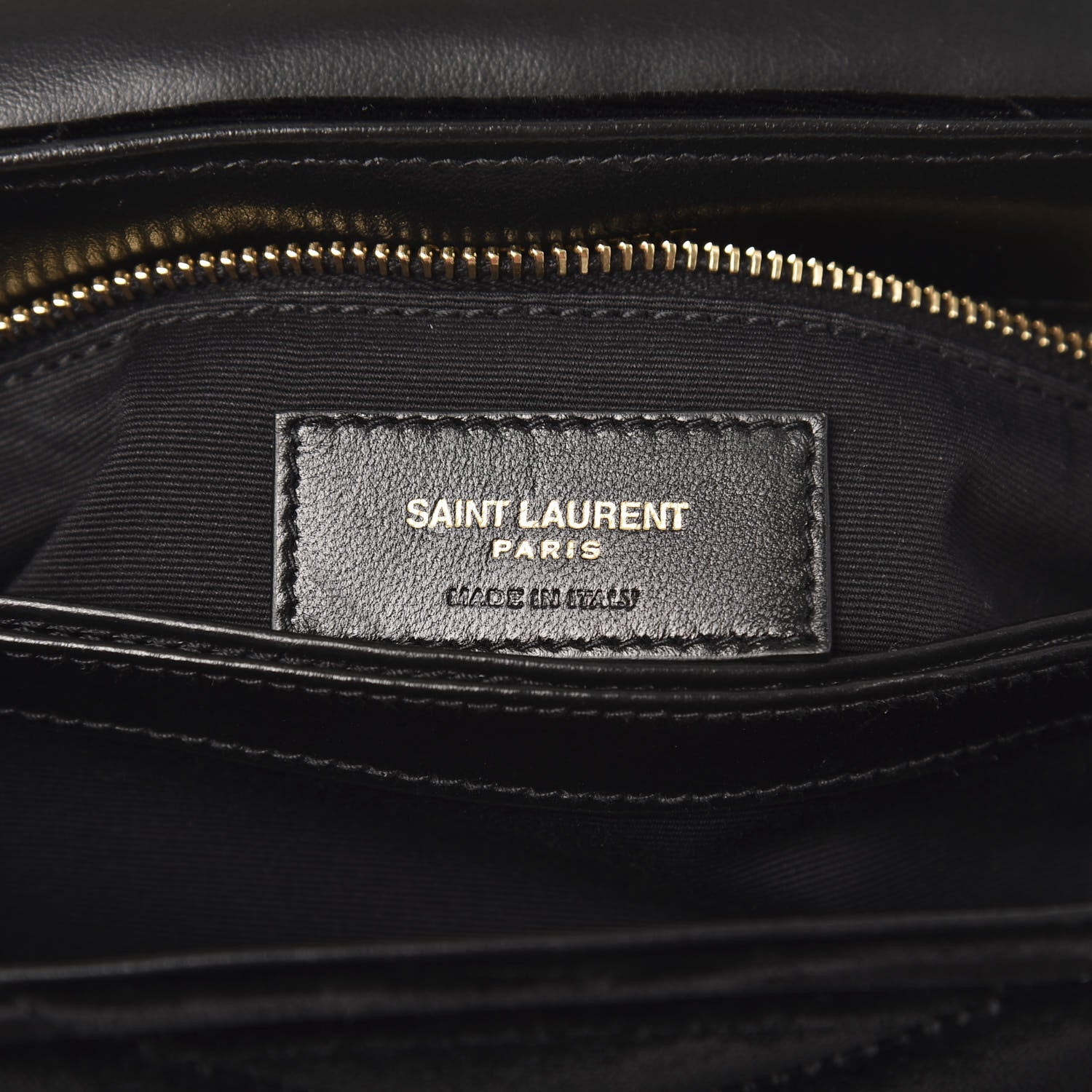 Saint Laurent Velvet Y Quilted Monogram Toy Loulou Chain Satchel French Black 7 of 10