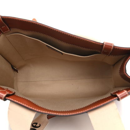 Chloe Calfskin Medium Woody Ribbon Tote Sepia Brown 5 of 12