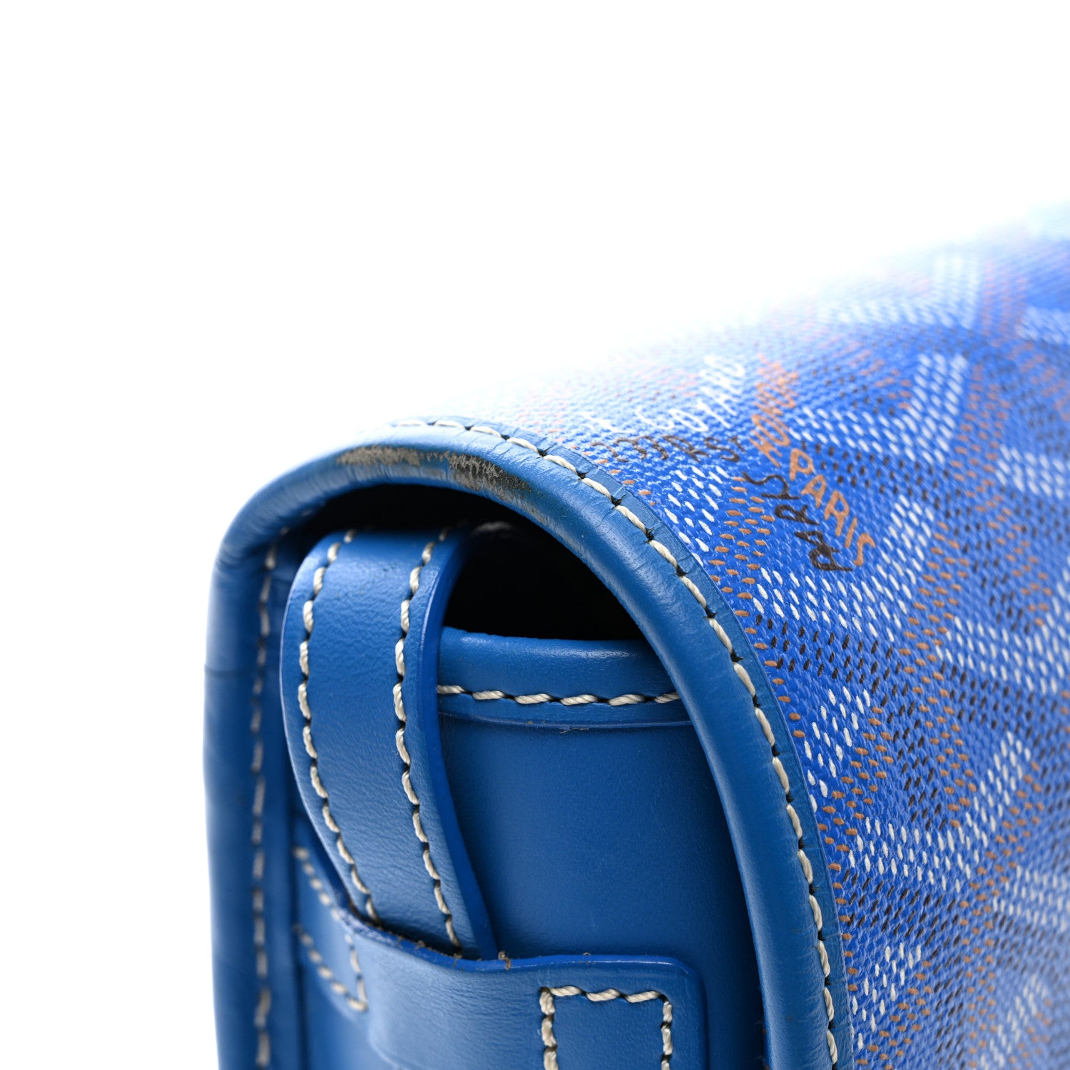 Goyard Goyardine Belvedere PM Messenger Bag Sky Blue 9 of 9