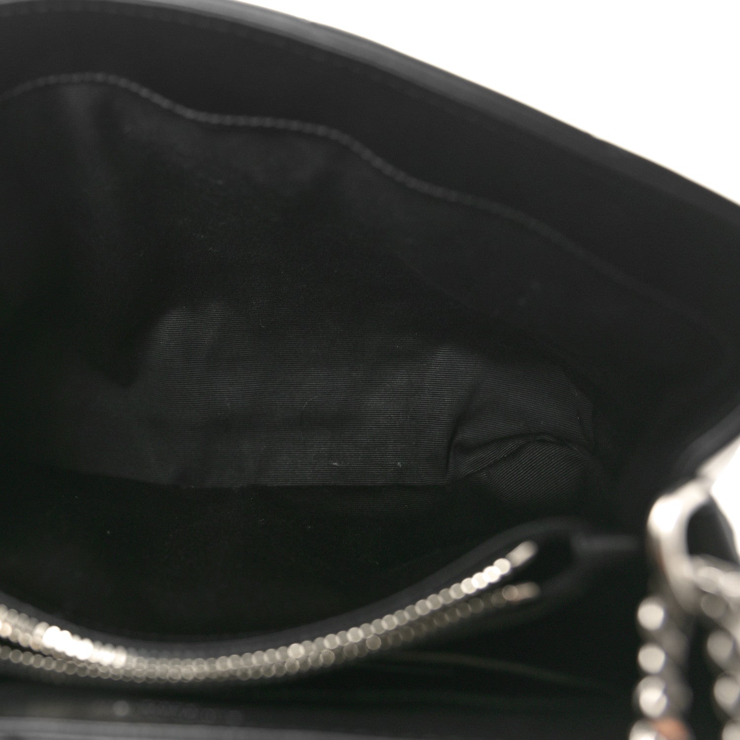 Saint Laurent Calfskin Y Quilted Monogram Small Loulou Chain Satchel Black 5 of 10