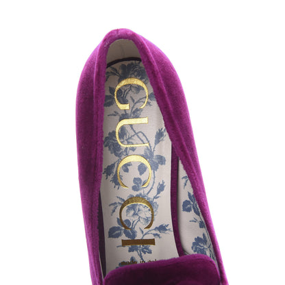 Gucci Softy Velvet GG Victoire 55mm Loafer Pumps 38 Fucsia 6 of 9