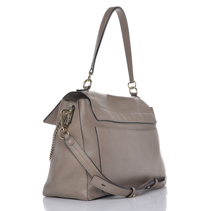 Chloe Calfskin Medium Faye Day Shoulder Bag Motty Grey 4 of 11