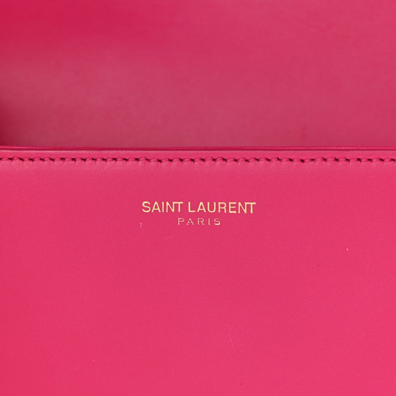 Saint Laurent Smooth Calfskin Small Classic Monogram Universite Bag Fuchsia 6 of 12