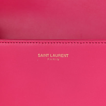 Saint Laurent Smooth Calfskin Small Classic Monogram Universite Bag Fuchsia 6 of 12