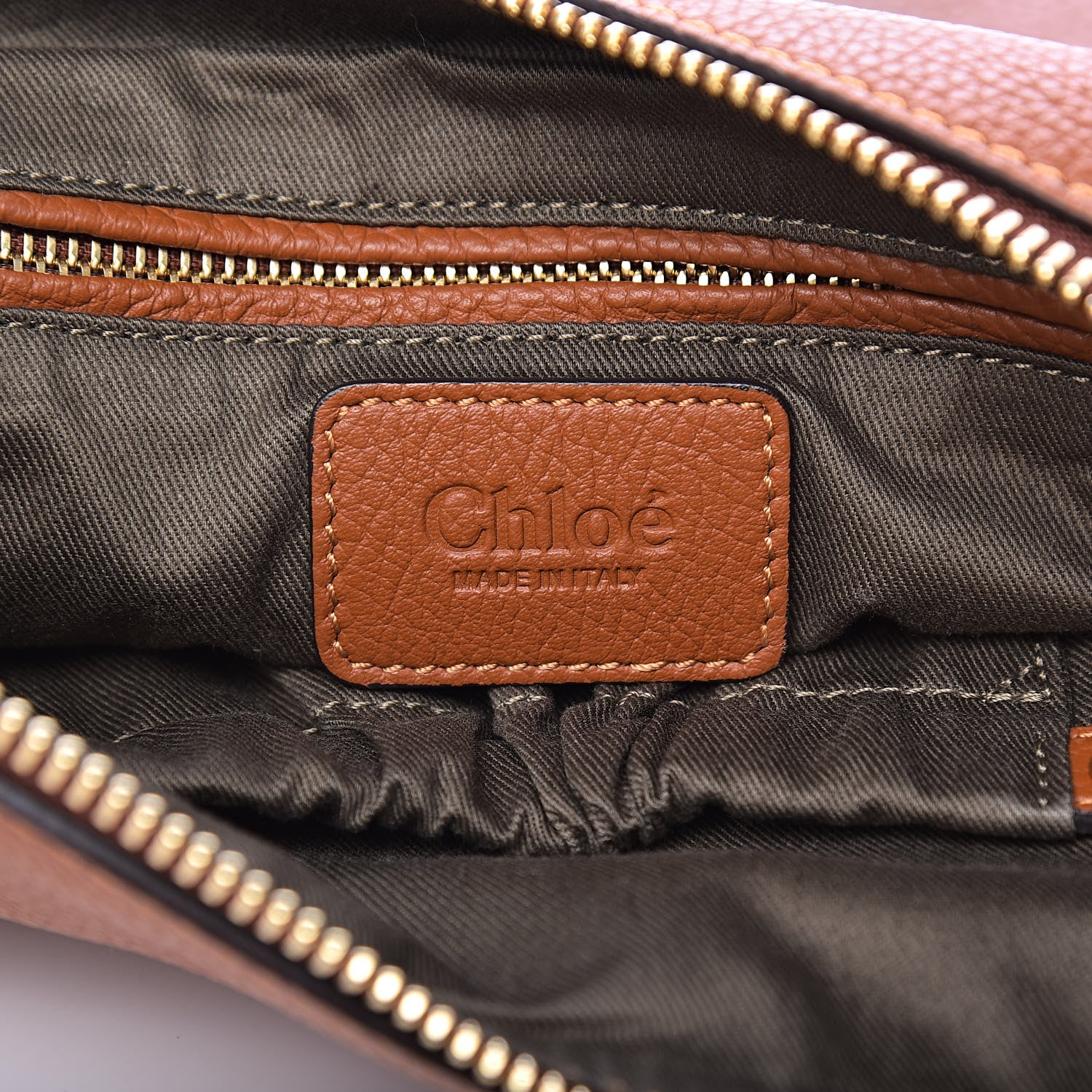 Chloe Calfskin Medium Marcie Satchel Tan 6 of 12