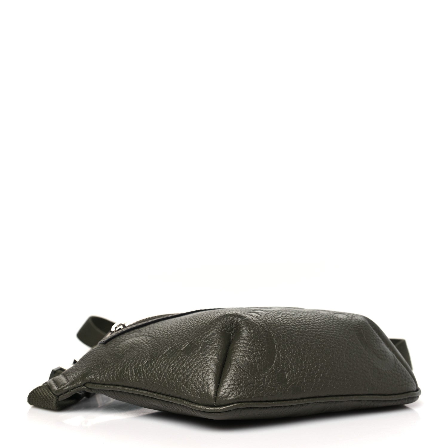 Gucci Piuma Calfskin Jumbo GG Embossed Small Belt Bag Dark Green 4 of 10
