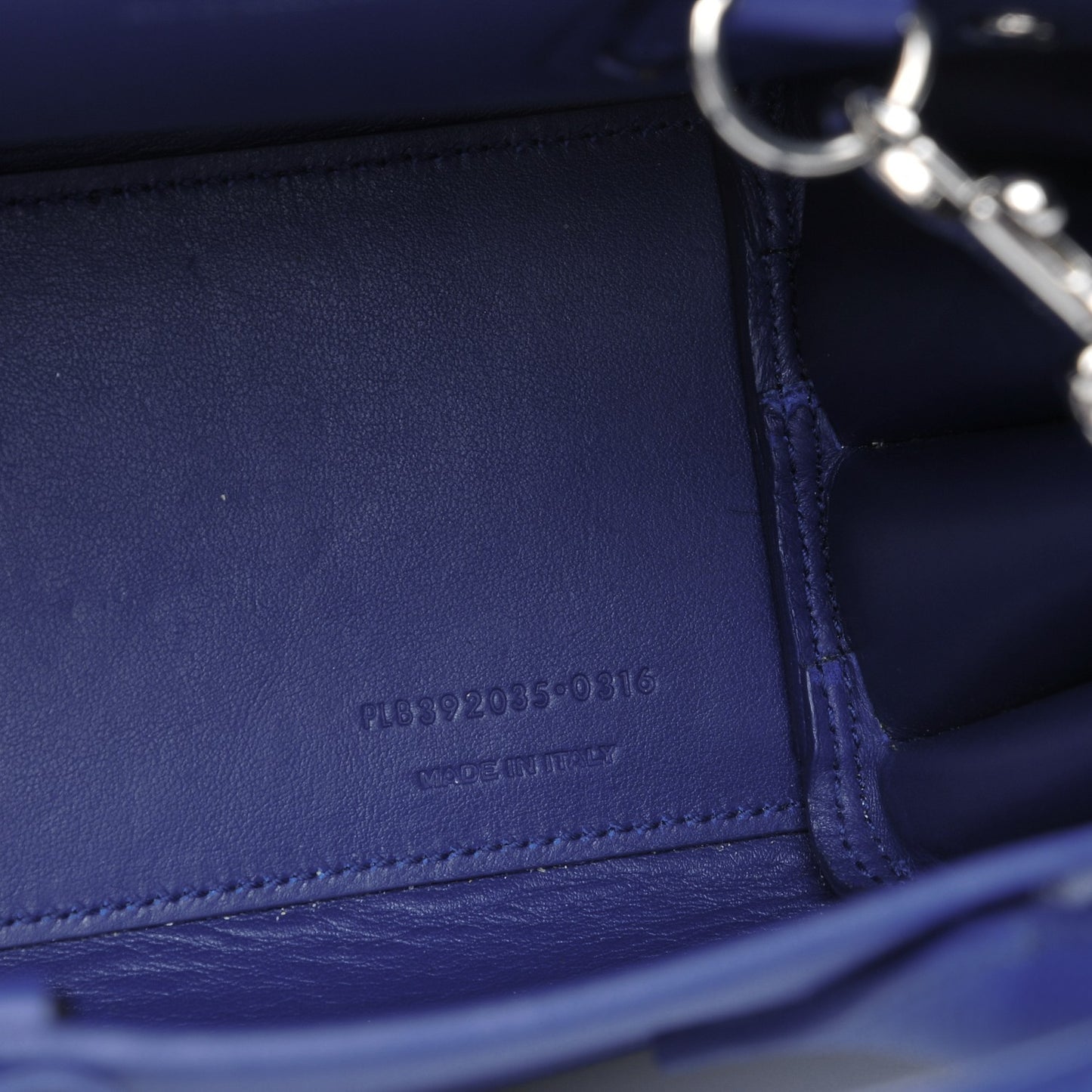 Calfskin Nano Sac De Jour Cobalt Blue