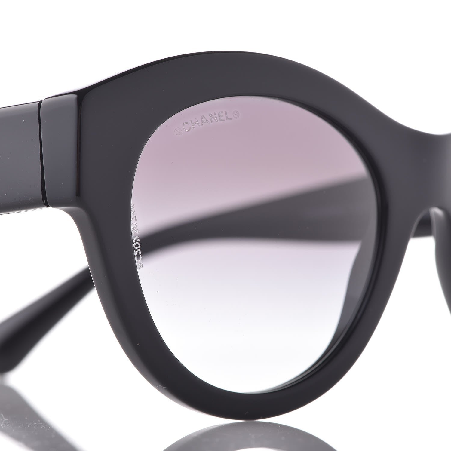 Chanel Acetate Butterfly Sunglasses 5371 Black 7 of 8