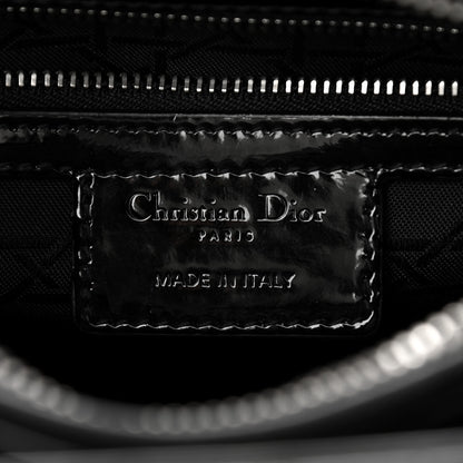 Christian Dior Patent Cannage Medium Lady Dior Black 7 of 13