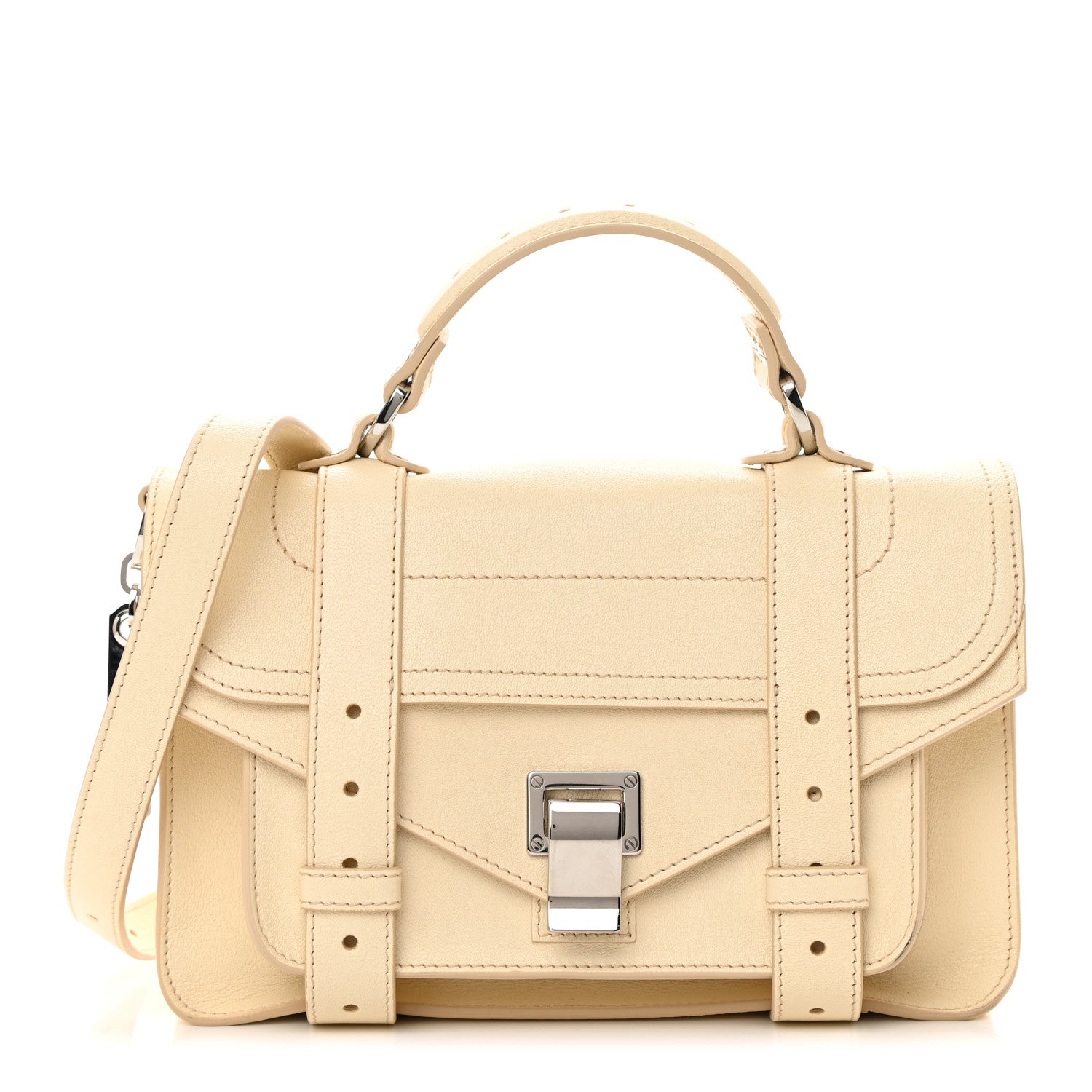 Proenza Schouler Lambskin Tiny PS1 Satchel Beige 1 of 14