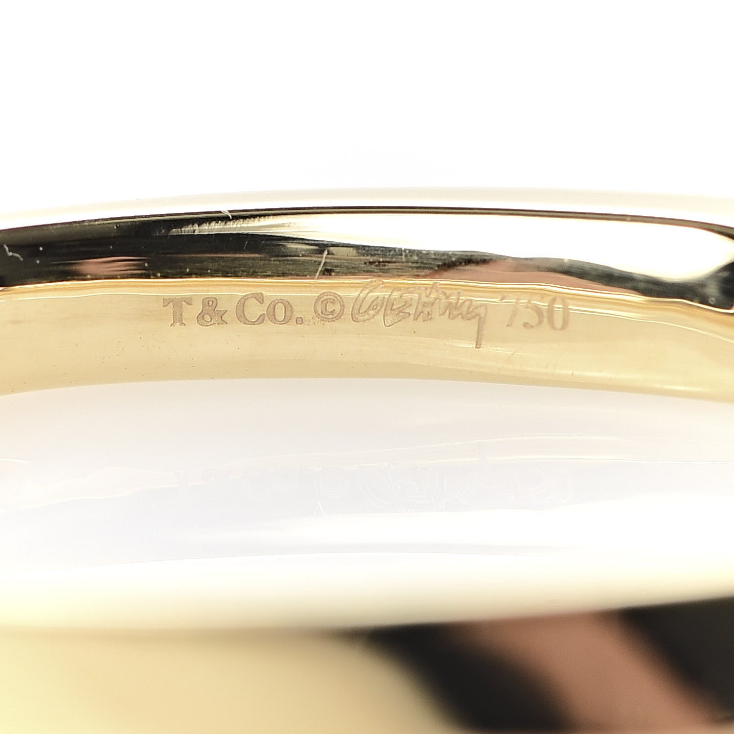 Tiffany 18K Yellow Gold Frank Gehry Torque Ring 54 6.75 4 of 6