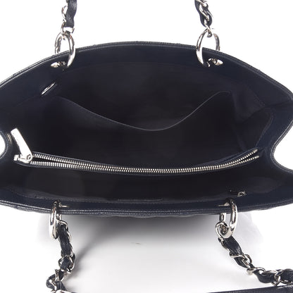 Chanel Caviar Quilted Grand Shopping Tote GST Navy Blue 5 of 18