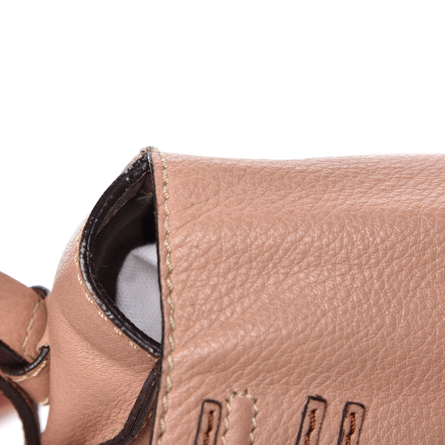 Chloe Calfskin Mini Marcie Round Crossbody Bag Nude 16 of 22