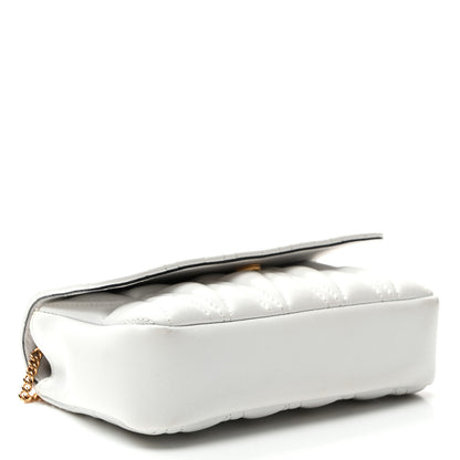 Versace Nappa Quilted Virtus Evening Bag White 4 of 9