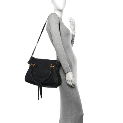 Chloe Calfskin Medium Marcie Satchel Black 2 of 12