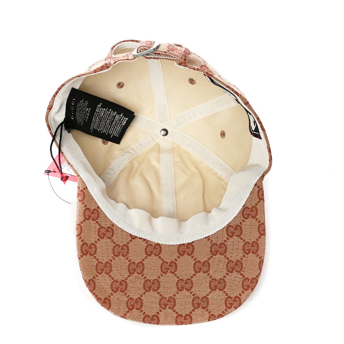 X MLB Monogram NY Yankees Baseball Hat 57-61 Beige Ruggine